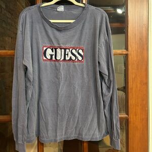 Vintage Guess Blue Casual Top